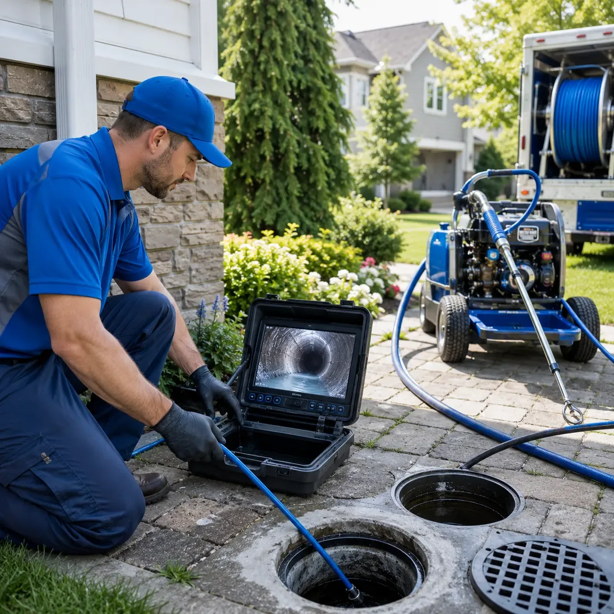 Outdoor drain cleaning professionals serving Crane, IN